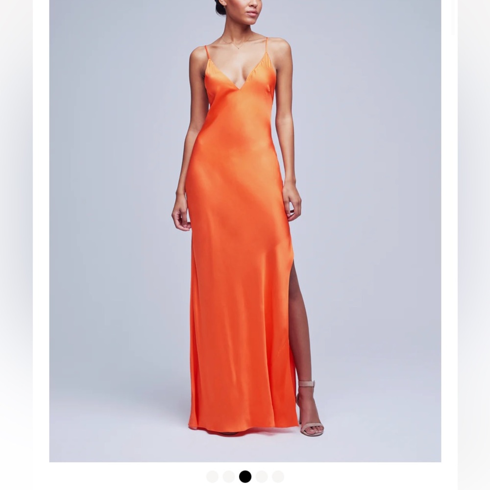 L’AGENCE Jet maxi dress bright orange